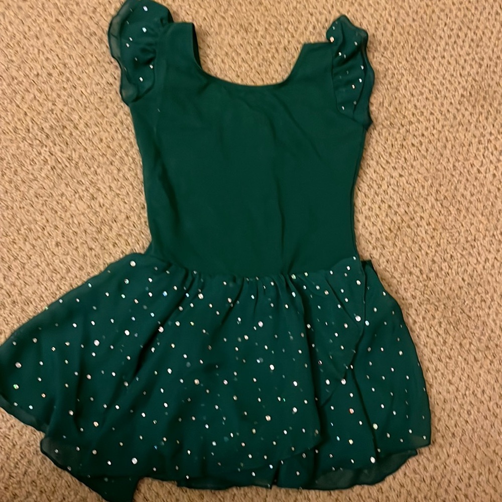 size 140 Arshiner Girls Ruffle Sleeve Ballet Dance Dress Tutu Skirted Leotard